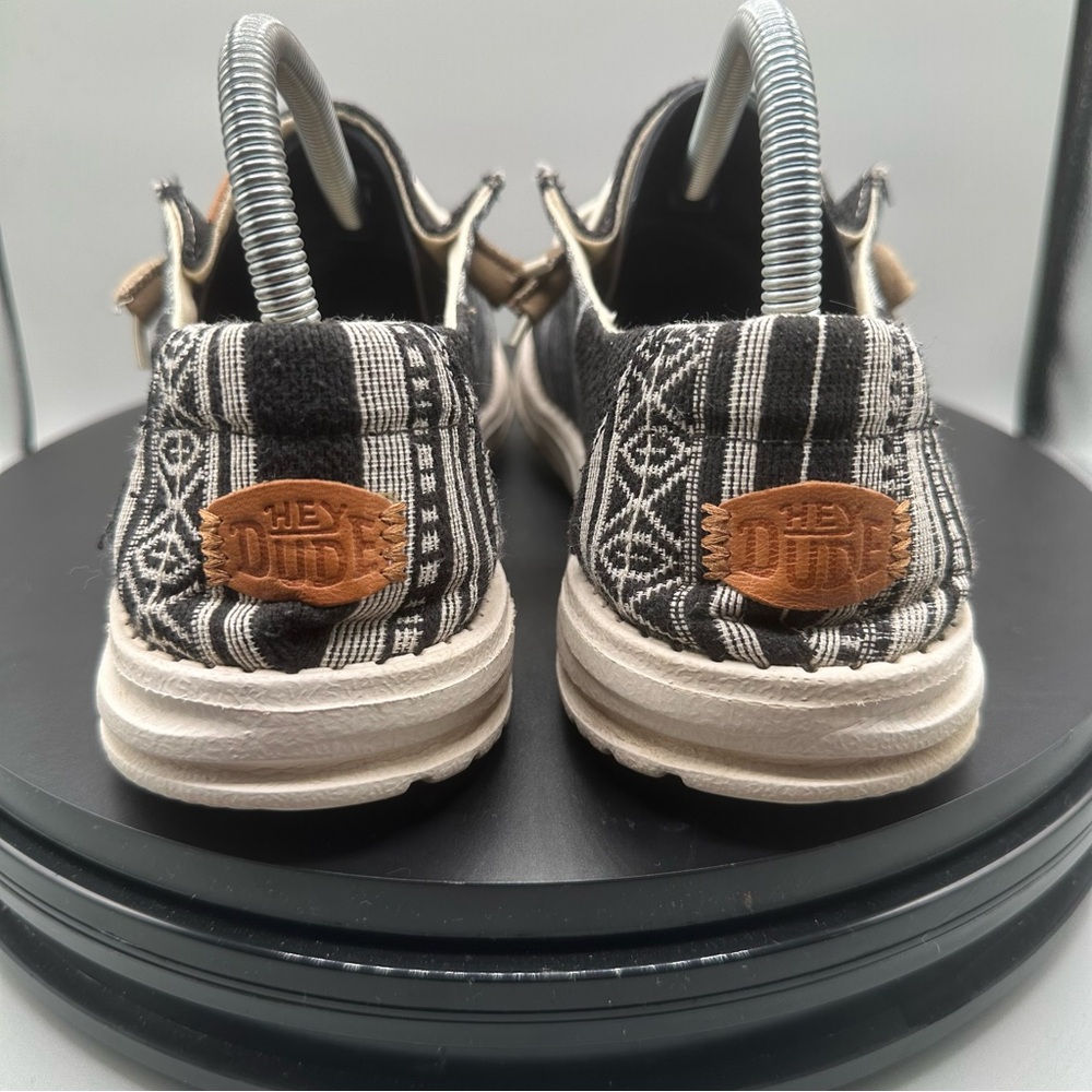 Hey Dude Wendy Patchwork Java Shoes Women 11 Black - image 5